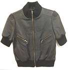 48  Zara Leather Motorcycle Bomber Jacket Small $ 