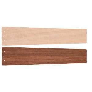   Five Reversible Wood Maple / Sapelle Blades, 48 Span, Polished Nickel