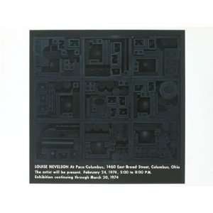 Pace/Columbus Lithograph by Louise Nevelson. size 25 inches width by 