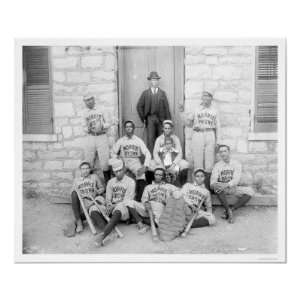  African American Baseball 1900 Poster