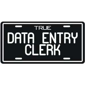    True Data Entry Clerk  License Plate Occupations