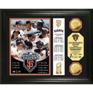  San Francisco Giants 2010 W S Champs 24KT Gold Coin Banner 