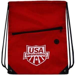  Speedo USA Swimming Red String Backpack