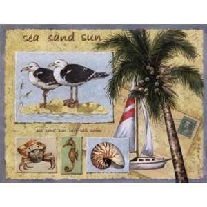  Sea, Sand, Sun   Poster by Anita Phillips (16x12)