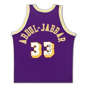  K. Abdul Jabbar Autographed Los Angeles Lakers Mitchell 