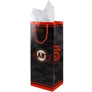  San Francisco Giants Black Bottle Gift Bag Sports 