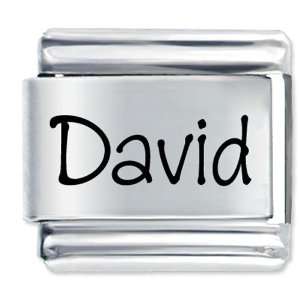  Pugster Name David Laser Charms Italian Bracelet Pugster 