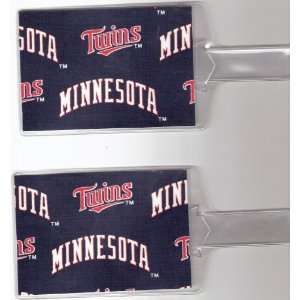  Set of 2 Oversize Luggage Tags MLB Minnesota Twins 