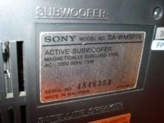 Sony VPL CS3 LCD projector + SA WMSP75 SUBWOOFER RM PJ2  