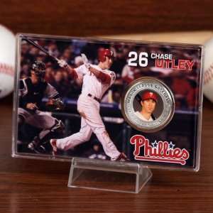  MLB Philadelphia Phillies #26 Chase Utley Silver Plate 