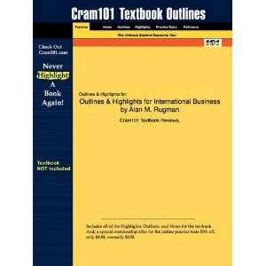  Studyguide for International Business by Alan M. Rugman 