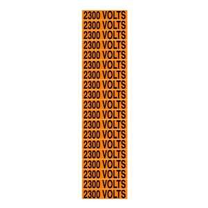  Labels 2300 VOLTS 1/2 x 2 1/4 Adhesive Vinyl