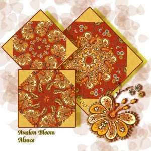   Fleur Red Pecut Kaleidoscope Quilt Block Kit Arts, Crafts & Sewing
