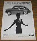 1966 VINTAGE AD~THE 66 FIAT 600D TWO DOOR SEDAN $1237