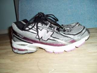 Womens New Balance 740 Stability Running Sneakers Blk Silver Pink 7 