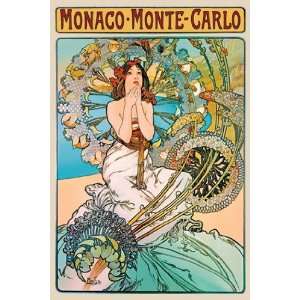     Monte Carlo   Poster by Alphonse Mucha (12x18)