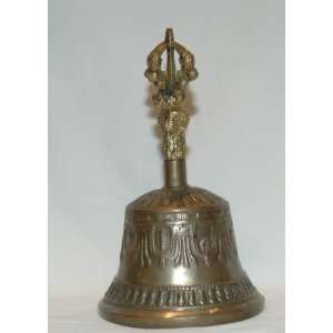   and 3.5 Diameter Metal Worship Bell with Carvings.