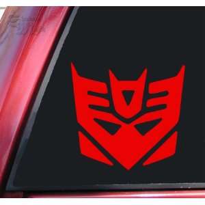    Transformers Decepticon Vinyl Decal Sticker   Red Automotive