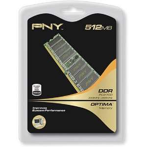  PNY   Optima 512MB PC2700 DDR DIMM Memory Electronics