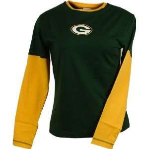   Bay Packers Womens Deconstructed Long Sleeve Tee