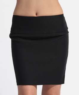 MOGAN SEXY Chic Stretch Woven High Waisted Pencil Straight Mini Skirt 