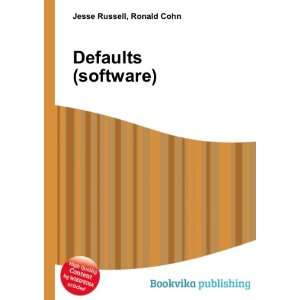  Defaults (software) Ronald Cohn Jesse Russell Books