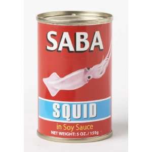 Saba Squid in Soy Souce 5oz Grocery & Gourmet Food
