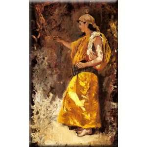  Standing Arab Woman 10x16 Streched Canvas Art by Weeks 
