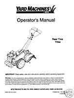 MTD Roto Tiller Manuals  