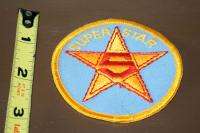 1970s RARE EMBROIDERED 3 PATCH *SUPER STAR*  AA  