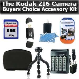  Accessory Package For Kodak ZI6 Zx1 HD Pocket Video Camera Package 
