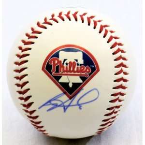 Ryan Howard Autographed Logo Baseball   GAI   Autographed Baseballs