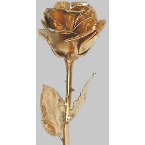  High Detail 12 Inch Gold Dipped Rose