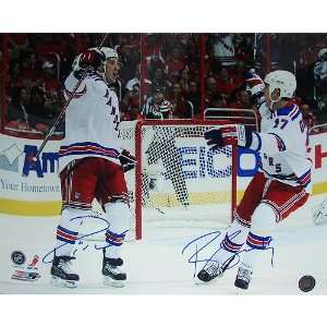   Ryan Callahan & Dual Goal Celebration Horizontal 16x20 Sports