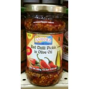  Ashoka   Red Chili Pickle in Olive Oil   12 oz Everything 