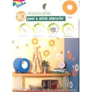  Peel & Stick Circle Stencils Arts, Crafts & Sewing