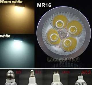 4W MR16 LED Energy saving Lamps E27 E14 GU10 GU5.3 Blue  