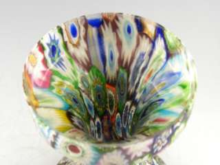 Lovely Vintage Hand Blown Italian Millefiori Lamp Base and Shade 