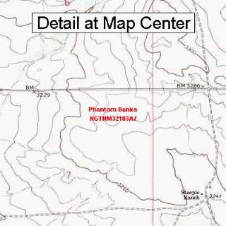 USGS Topographic Quadrangle Map   Phantom Banks, New Mexico (Folded 
