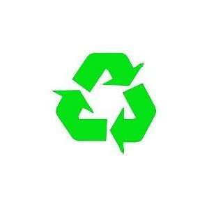  Recycling Symbol LIME GREEN vinyl cut out sticker 4.5 (2 
