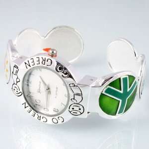  Go Green Peace Heart Sun Ribbon Recycle Logos Watch 