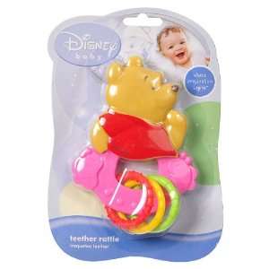 Winnie the Pooh Ring a Ding Teether Rattle   Boys & Girls Colors 