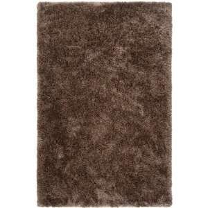  Surya Grizzly Brown Contemporary Solid Shag 5 x 8 Rug 