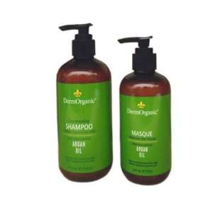  DermOrganic Shampoo 12oz + Mask 8oz Combo Set Beauty
