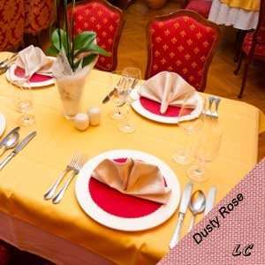  6 Each 70 Round Dusty Rose Elegance Banquet Tablecloths 