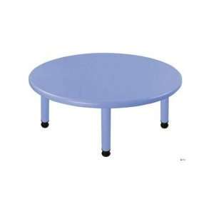  ECR4Kids Round Plastic Table Color Red, Leg Height 22 