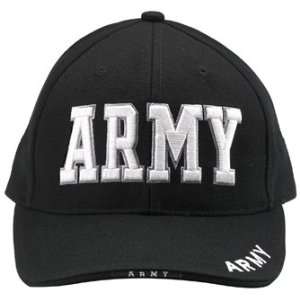  Rothco Black Army Deluxe Low Profile Cap Sports 