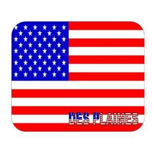  US Flag   Des Plaines, Illinois (IL) Mouse Pad 