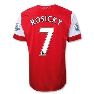  Arsenal 10/11 ROSICKY Home Soccer Jersey Sports 