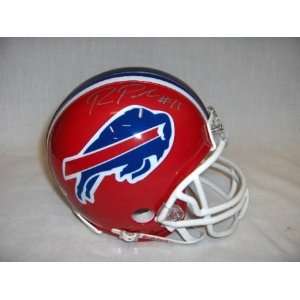  Roscoe Parrish Signed Buffalo Bills Riddell Mini Helmet 